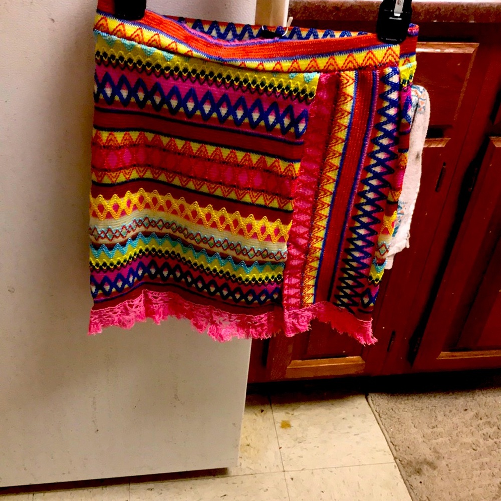 Skirt multiple colors super cute never been worn